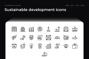 Sustainable Development Icons