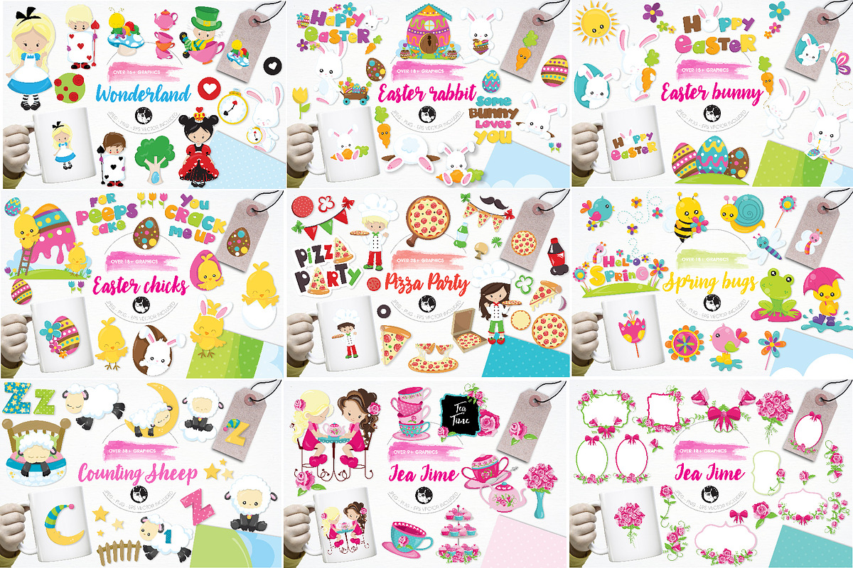 4000 in 1 - GRAPHIC GIANT BUNDLE, an Illustration by PrettyBundles (Photo 10 of 22)