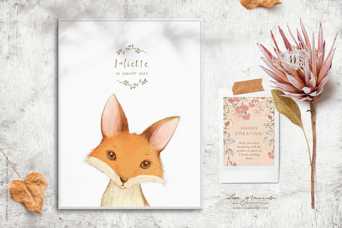 Animal Portraits & flowers, an Animal Illustration by Lisa Glanz (Photo 12 of 12)