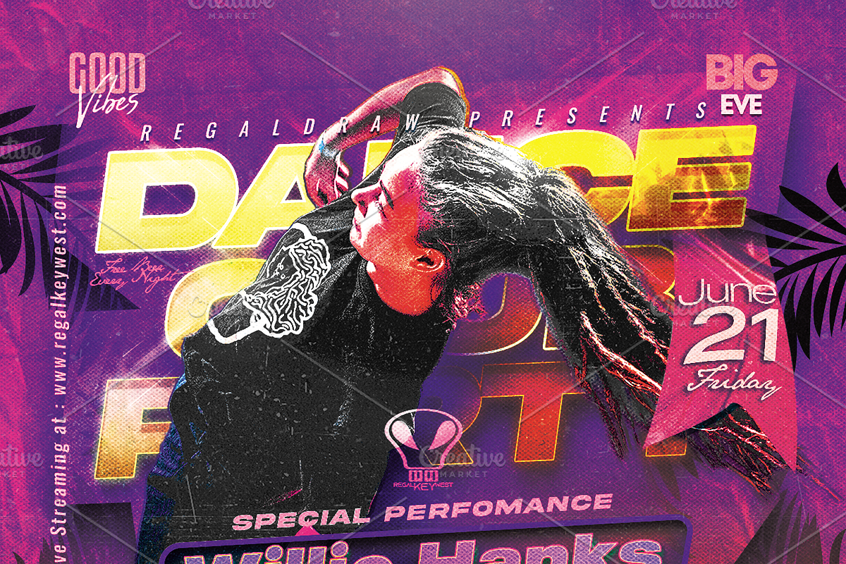Dance Club Party Flyer, a Flyer Template by regalDRAW (Photo 2 of 2)
