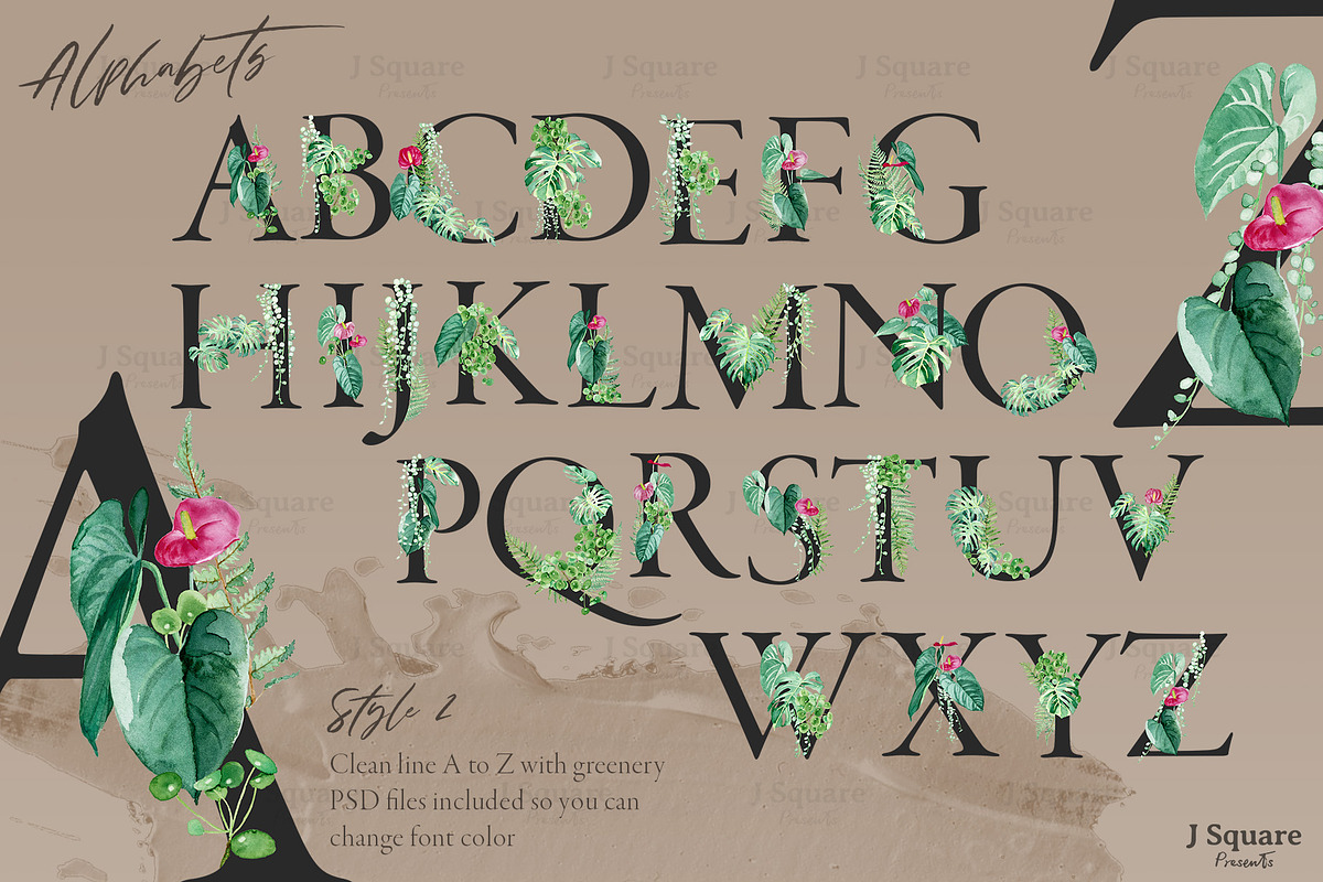 Modern Plants Design Kit, an Object Graphic by JSquarePresents (Photo 3 of 18)