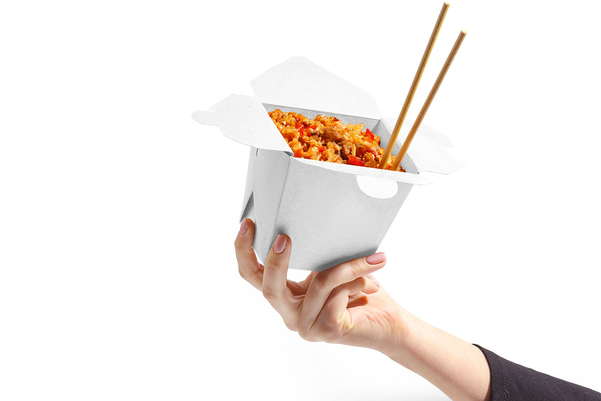 Matte Paper Noodles Box Mockup, a Packaging Mockup by Green Art (Photo 2 of 5)