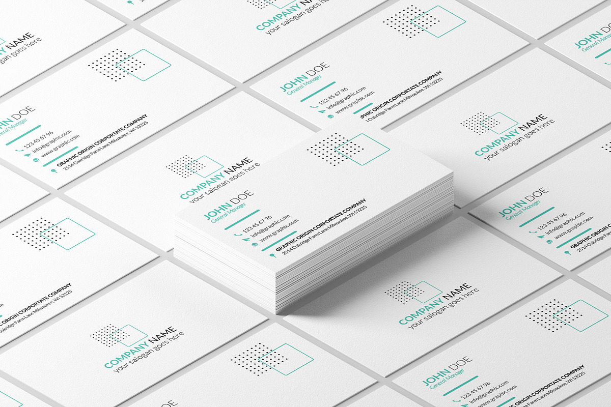 CORPORATE BUSINESS CARD, a Business Card Template by Graphic Origin (Photo 1 of 4)