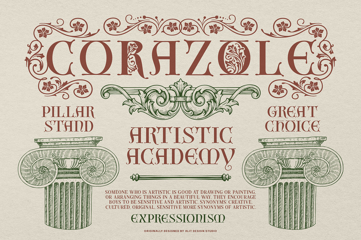 Verond Son A Symphony of Classical, a Serif Font by alit design (Photo 7 of 20)
