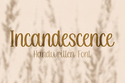 Incandescence Cute Handwritten Font, a Script Font by The Creative Bix (Thumbnail 1 of 5)