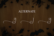 Spooky Vintage | Script Font, a Handwritten Font by Scratchones (Thumbnail 8 of 9)