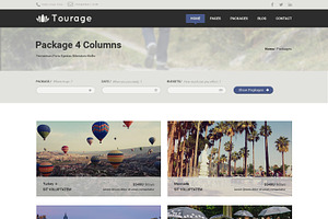 Tourage - PSD Website Template