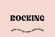 Rocking Font, a Sans Serif Font by Sofia Skoog (Thumbnail 1 of 12)