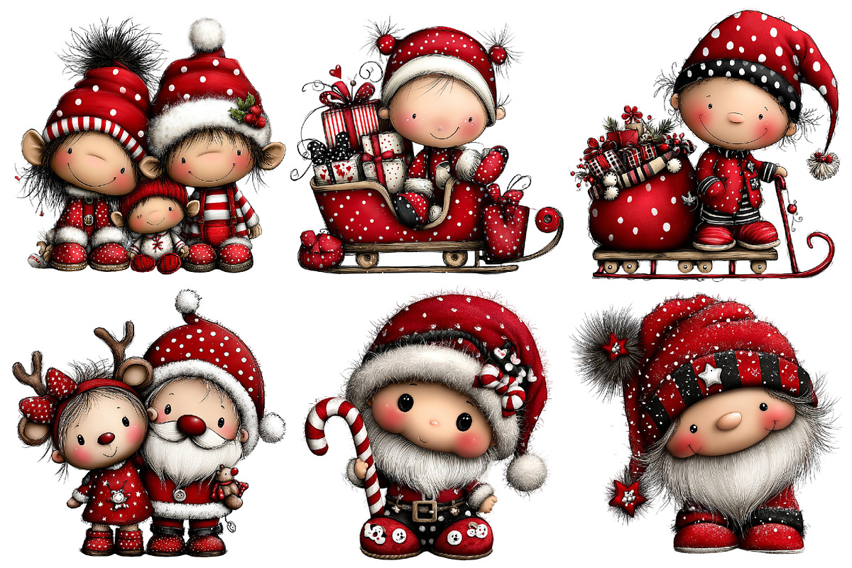 Whimsical Santa Claus Sublimation, an Illustration by Pixels.Craft (Photo 6 of 6)