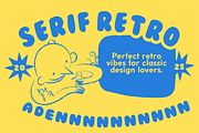 Serif Retro Aden Timeless Vintage, a Sans Serif Font by adenpinkstore (Thumbnail 5 of 7)