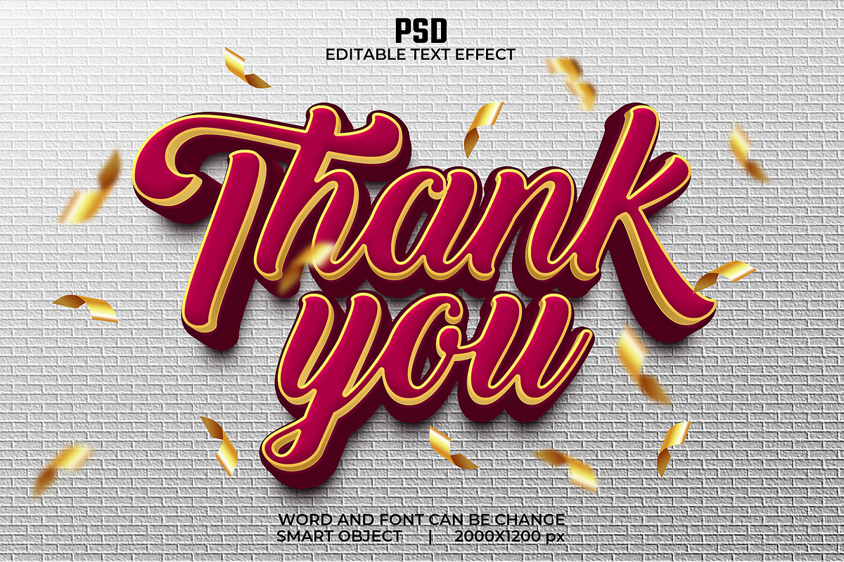Thank you 3d Psd Text Effect, a Layer Style Add-On by bdrobin (Photo 1 of 2)
