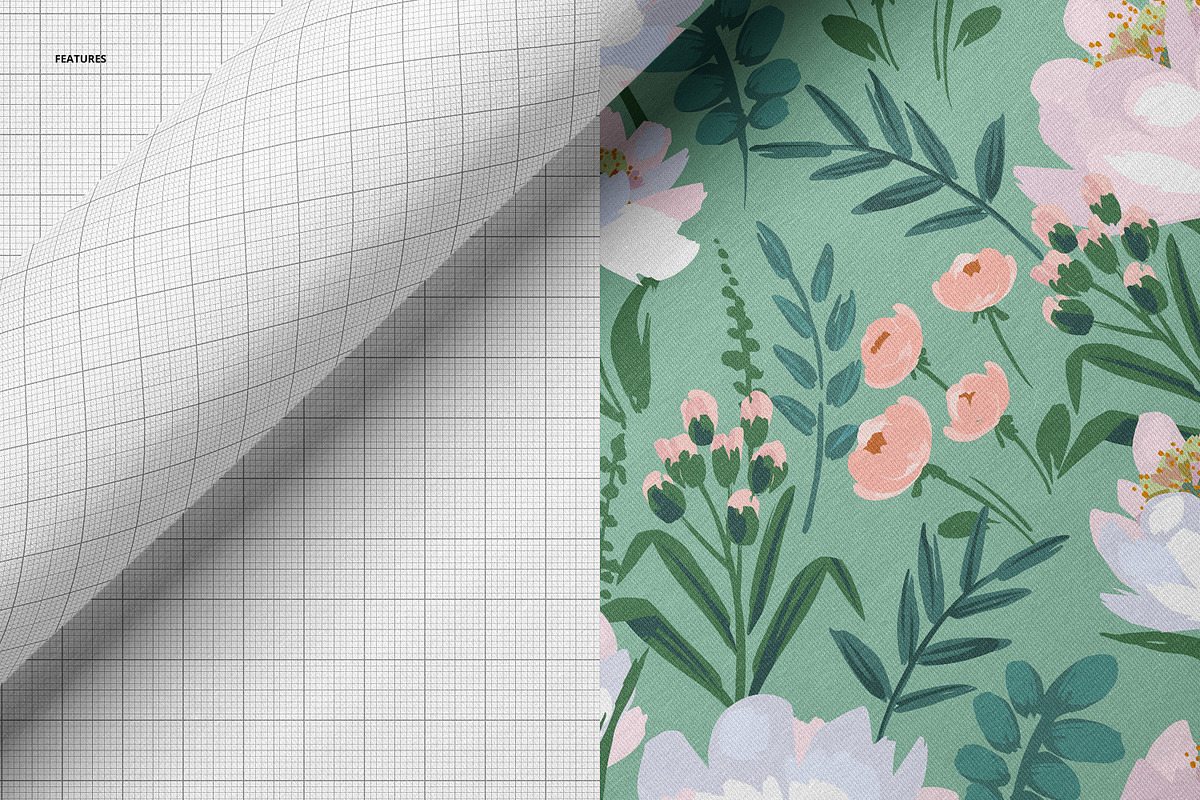 Closeup of Jersey Fabric Mockup, a Household Mockup by creatsy5 (Photo 3 of 6)