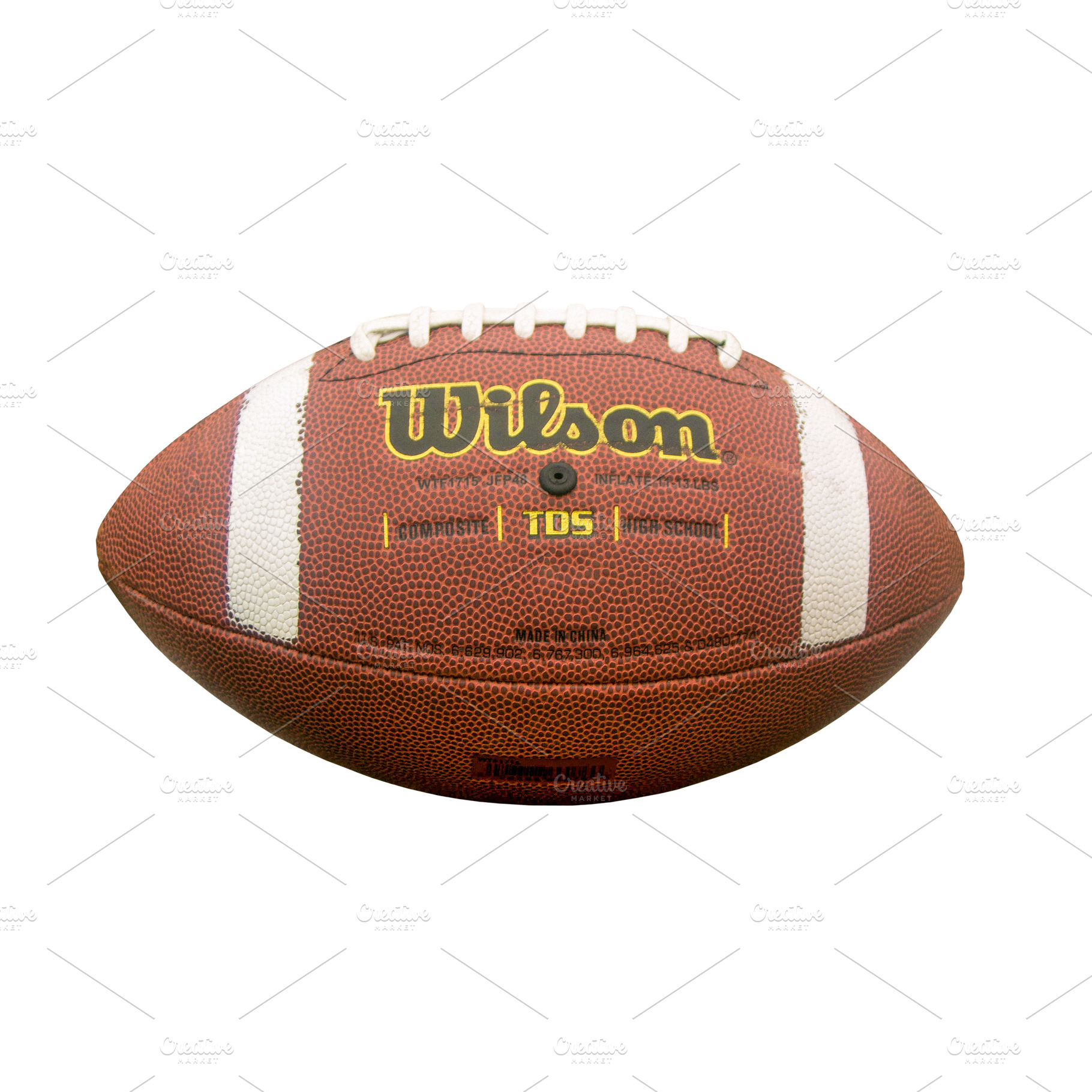 American football game ball isolated, a Sports & Recreation Photo by BOOCYS