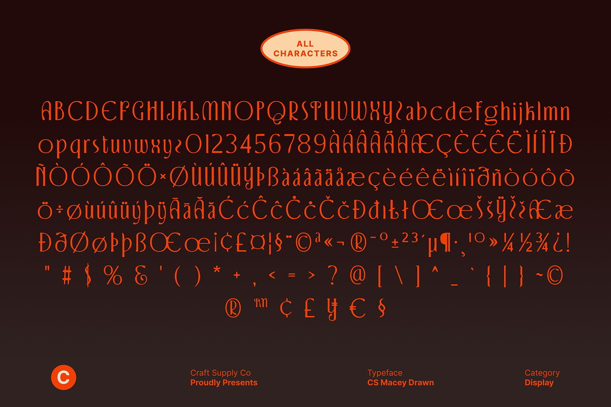 CS Macey Drawn, a Serif Font by Craft Supply Co. (Photo 8 of 8)