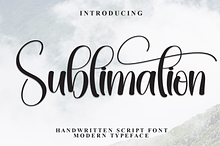 Sublimation | Script Font