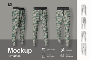 Joggers Pants and Sweatpants mockup.