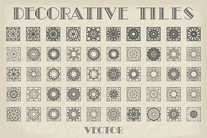 50 Decorative Borders & Tiles