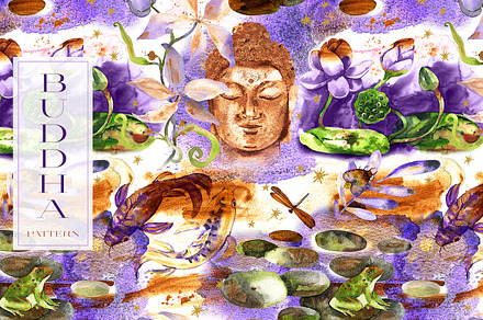 Buddha Seamless Pattern