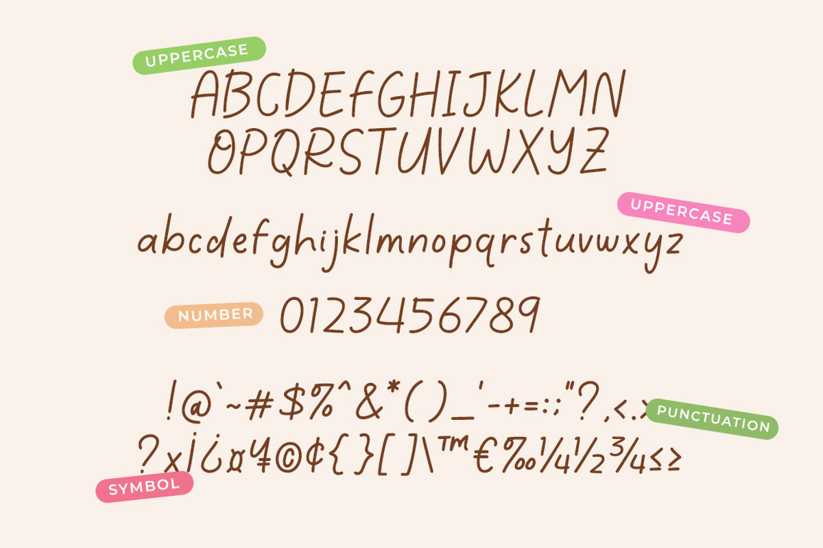 thefiLove Casual Handwritten Font, a Font by Haps Space (Photo 7 of 9)
