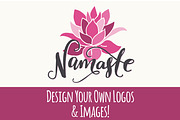 Yoga Phrases & Lotus Flowers Clipart, an Object Graphic by The Pen and Brush (Thumbnail 5 of 5)