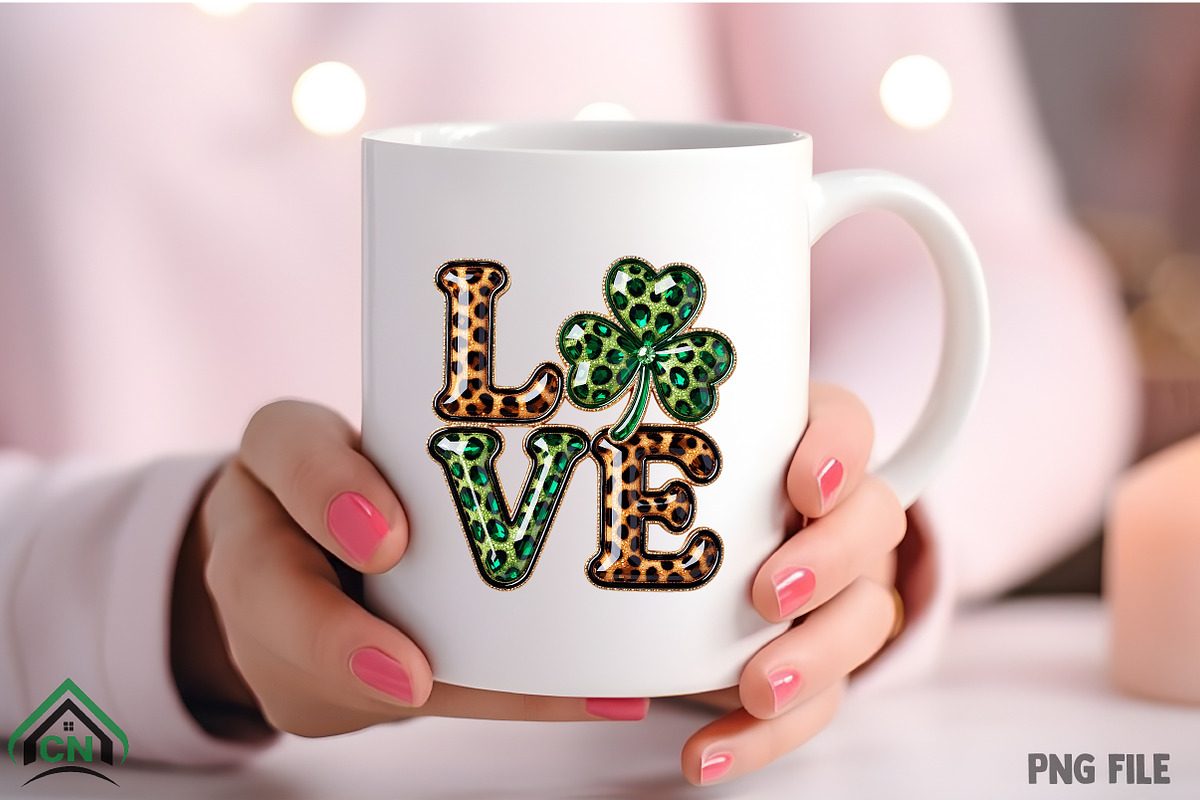 Rhinestone Shamrock St Patricks Day, an Illustration by Craft Nest (Photo 4 of 4)