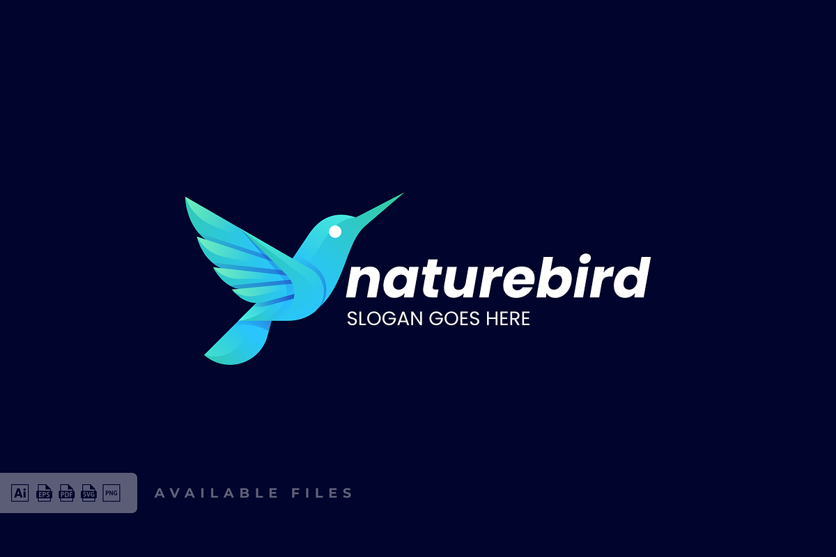 Nature Bird Gradient Colorful Logo, a Branding & Logo Template by ivan_artnivora