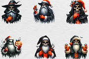 Spooky Santa Claus Clipart, an Illustration by Black Bird Studio (Thumbnail 6 of 6)