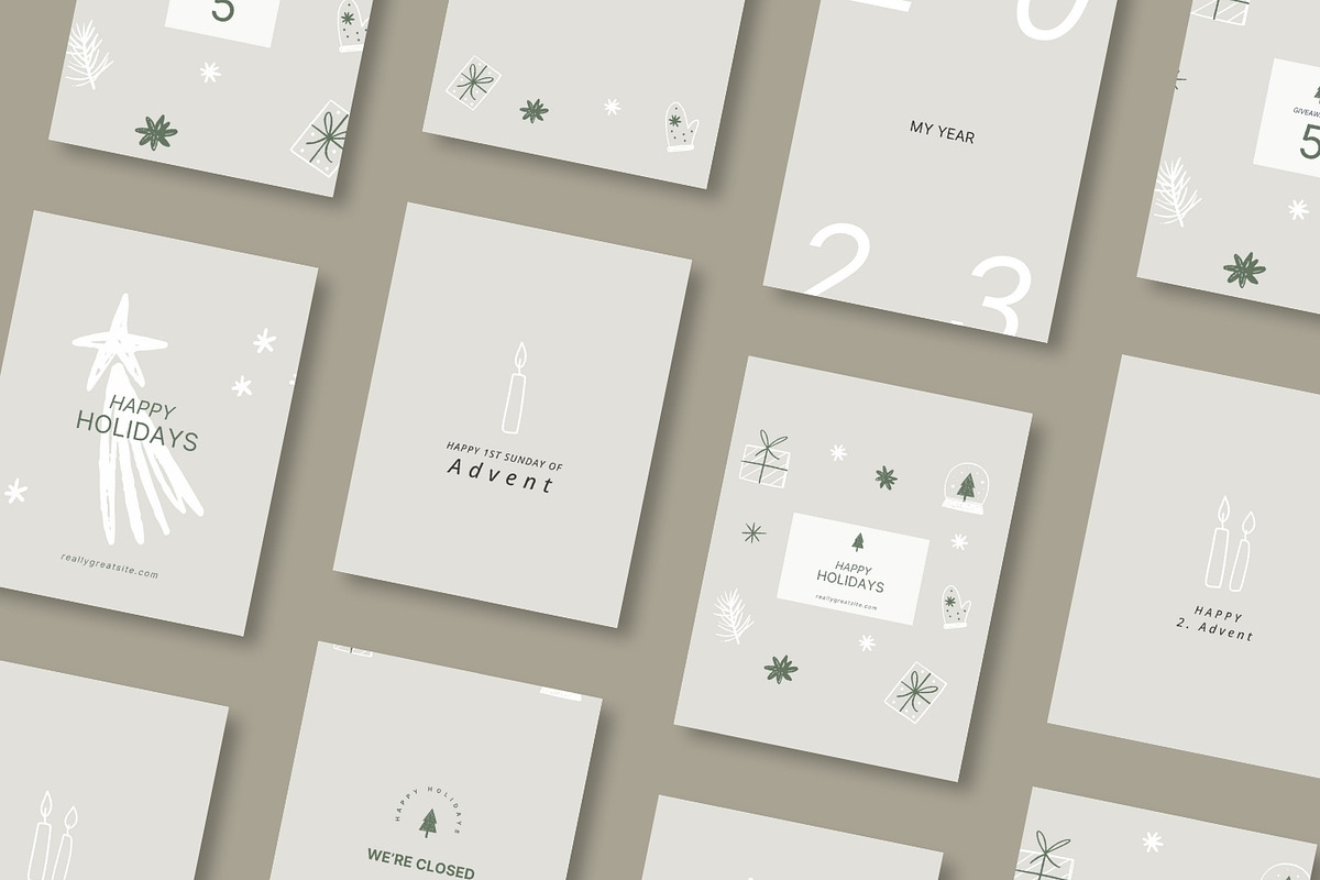 Christmas Instagram Template - Canva, a Social Media Template by Godbout Studio (Photo 2 of 6)