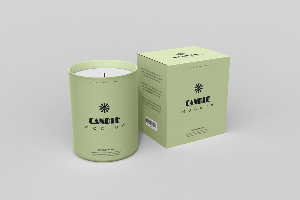 Scented Candle Jar Mockup, a Product Mockup by graphypix (Photo 1 of 4)