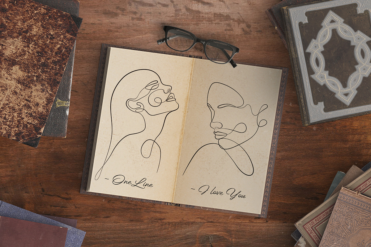 One line, a Person Illustration by Vinegret -Shop (Photo 6 of 8)