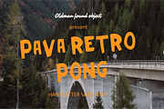 Pava retro pong, a Sans Serif Font by oldman.creative .co (Thumbnail 1 of 6)