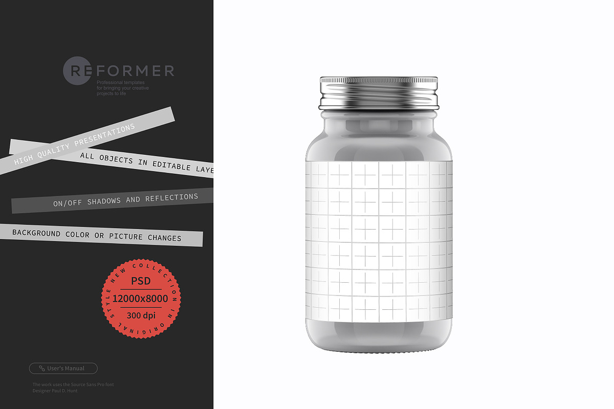 Bottle Capsules Mockup, a Packaging Mockup by Reformer Mockup (Photo 3 of 6)