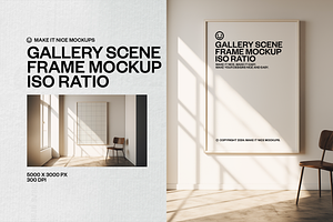 The Gallery Scene Frame Mockup