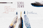 Watercolor feather DIY. BOHO style, a Graphic by Peace ART (Thumbnail 2 of 3)