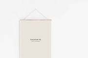 Mockup Print Hanger Poster Mockup, a Graphic by HALFTOUNE (Thumbnail 2 of 7)