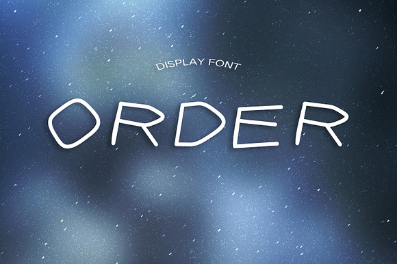 ORDER font preview 4