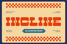 Incline – Retro Groovy Slab Serif