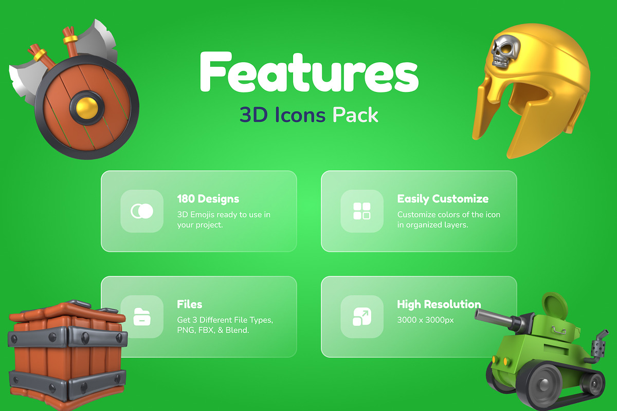 3D Game Assets Icons, an Emoji Icon by Vectors Market (Photo 2 of 10)