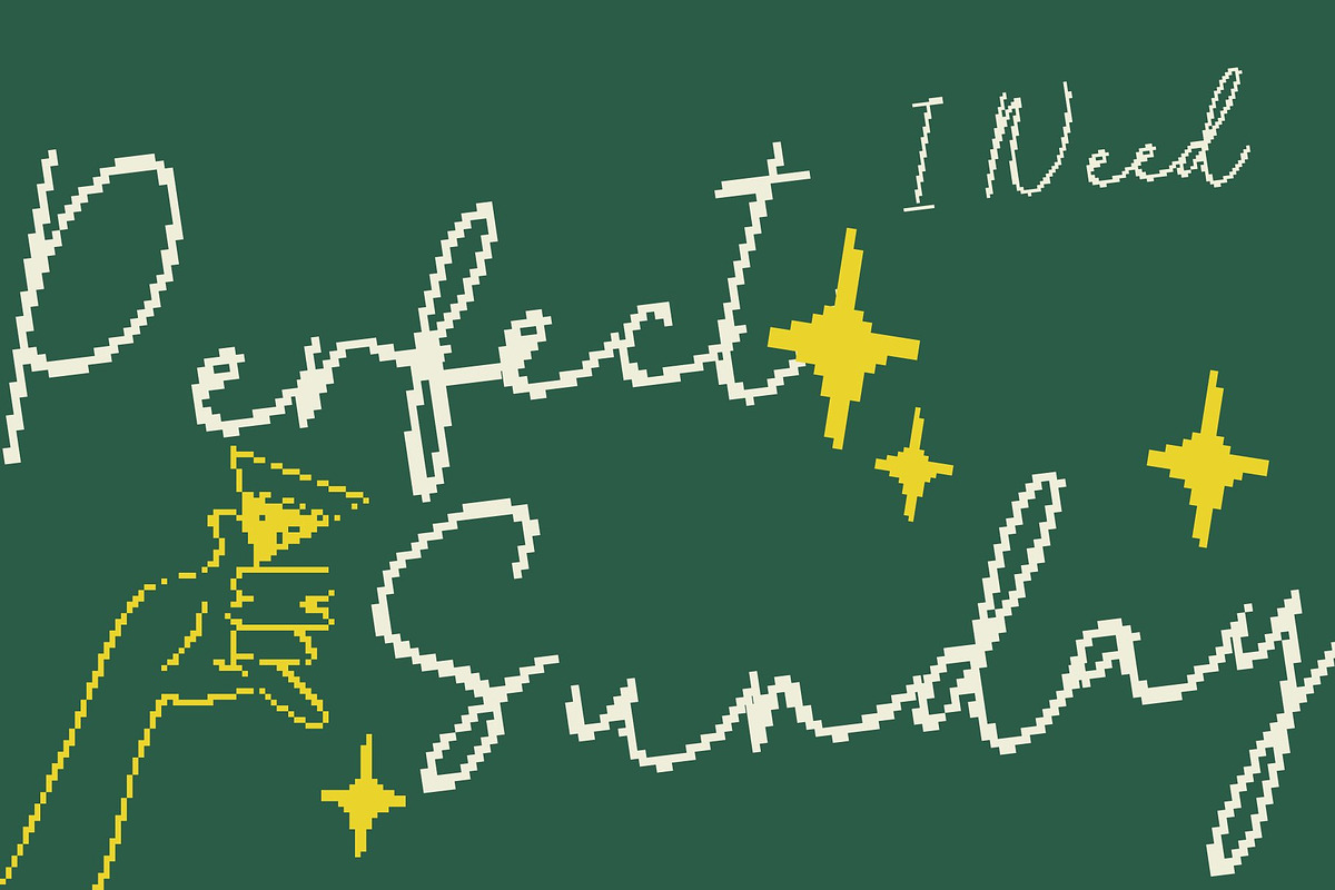 CS Brisa Pixel, a Script Font by Craft Supply Co. (Photo 2 of 8)