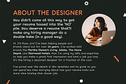 Modern Resume Template CV, a Resume Template by More Profesh (Thumbnail 6 of 6)