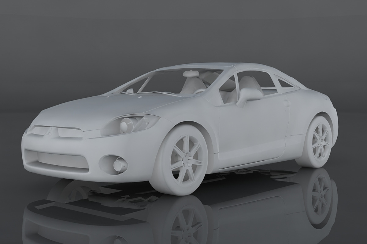 Mitsubishi Eclipse GT, a Cars & Vehicle 3D Model by valtriiu (Photo 12 of 12)