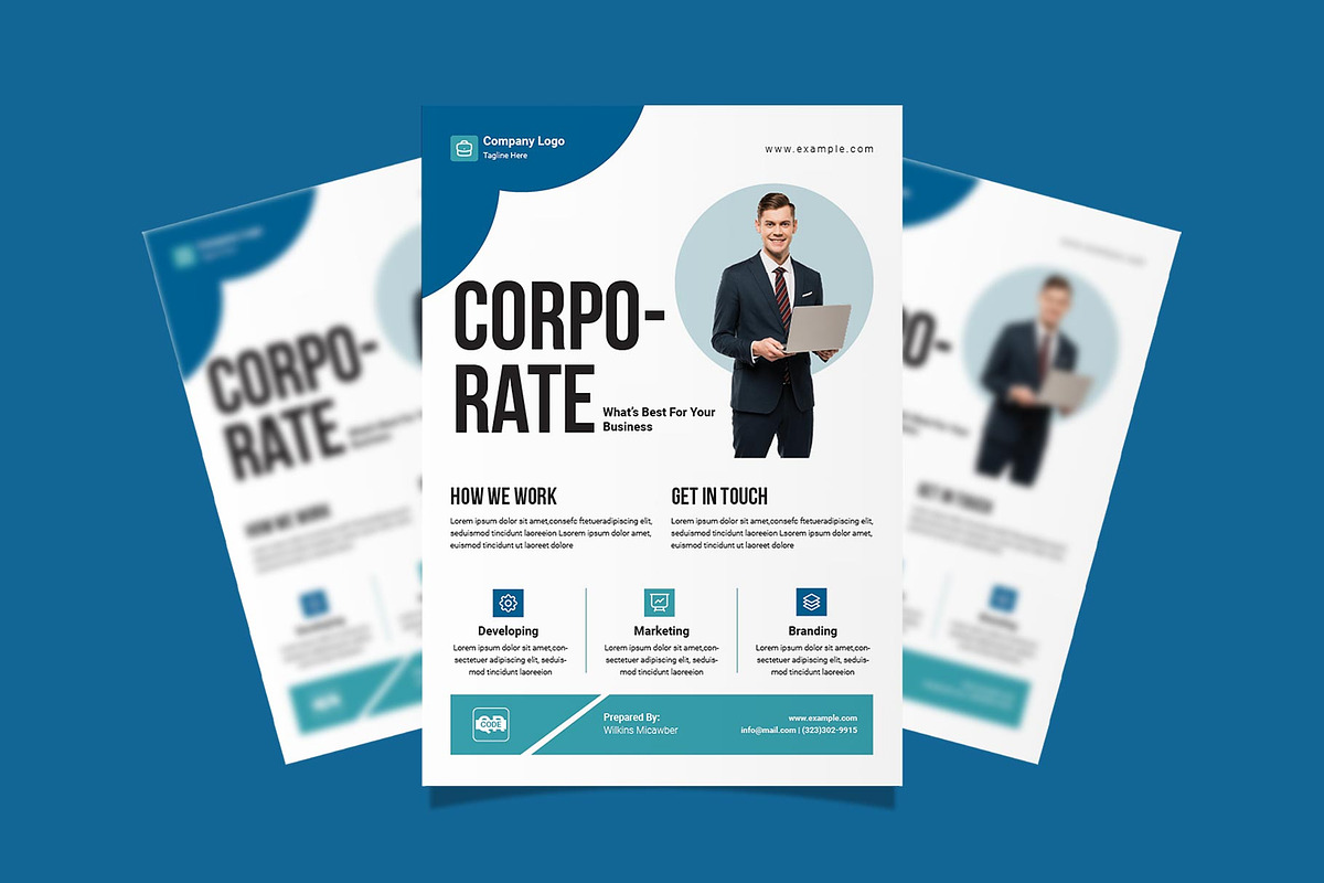 Corporate Flyer Template, a Flyer Template by E-Type (Photo 2 of 3)