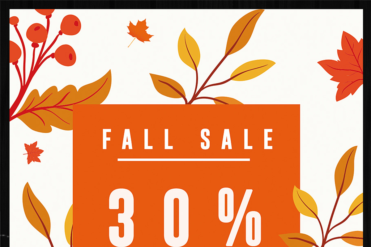 Fall Sale Flyer Template, a Flyer Template by GraphicDiamonds (Photo 6 of 6)