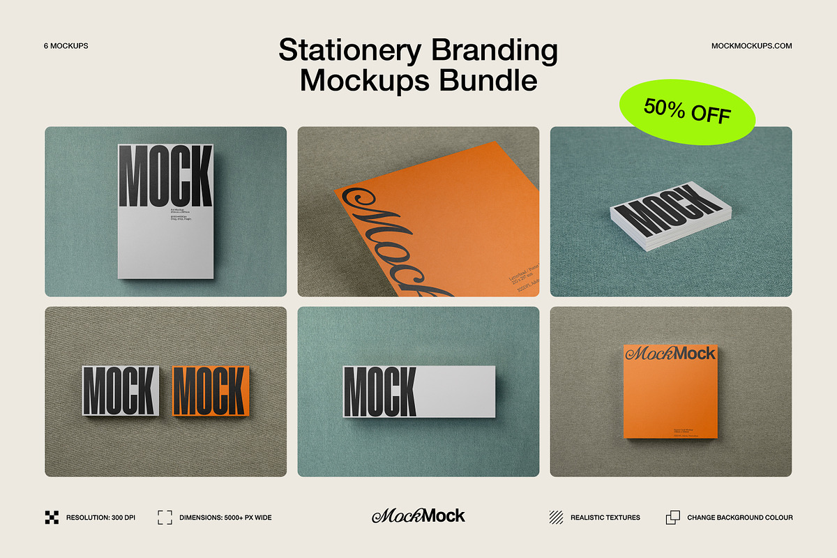 Branding Mockups Stationery Bundle, a Product Mockup by MockMock Mockups (Photo 1 of 21)