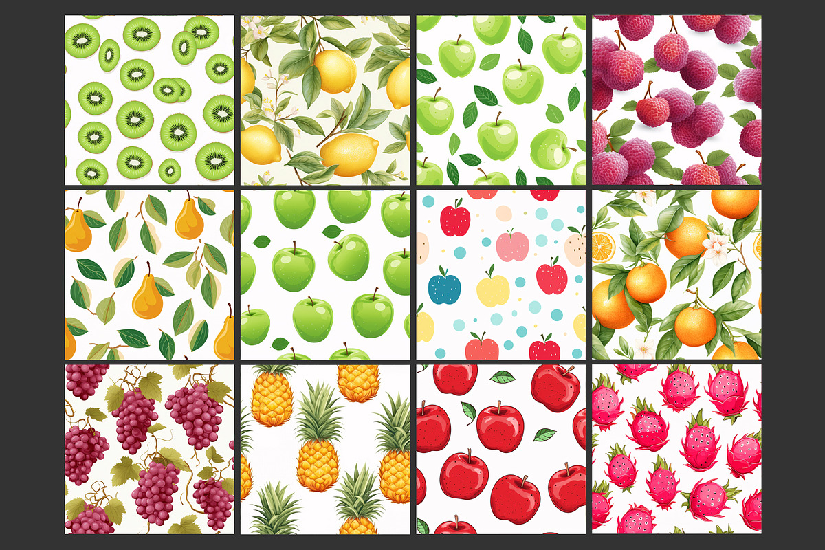 Fruits Seamless Pattern, a Pattern Graphic by Forhadx5 (Photo 6 of 16)