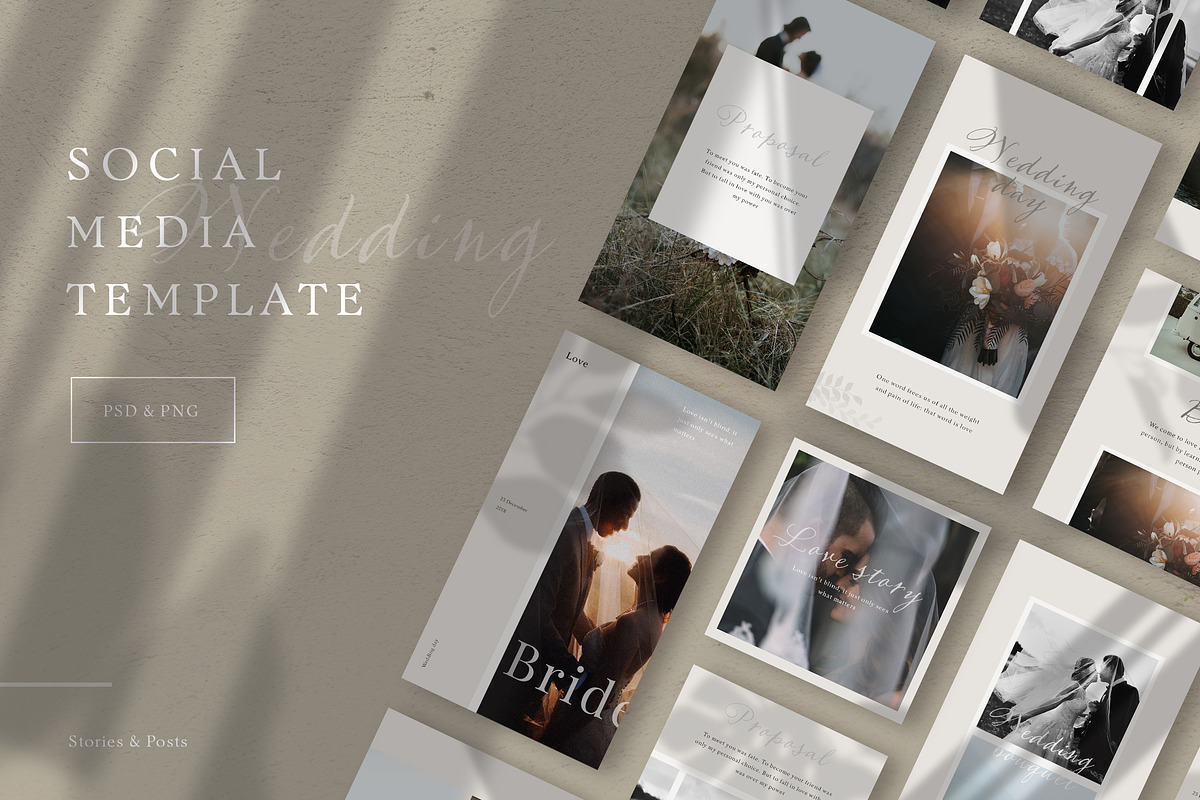 Wedding instagram template, a Social Media Template by Digital Breath templates (Photo 1 of 6)