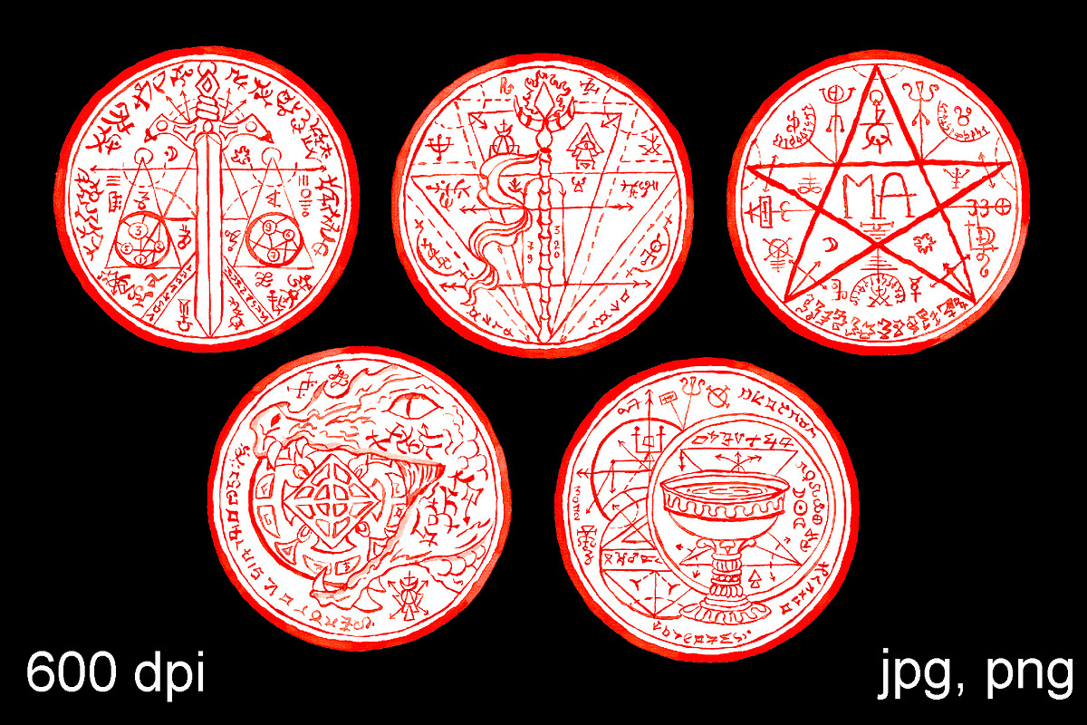 Magic seals collection, an Object Graphic by Samiramay