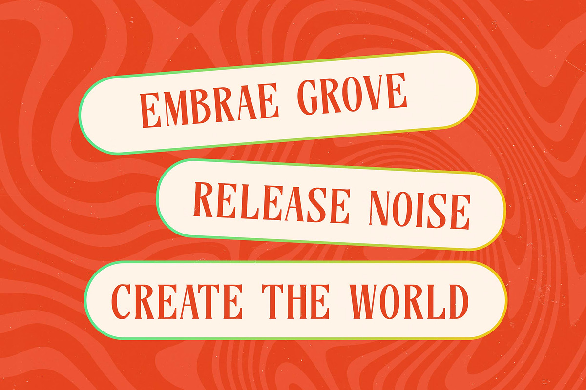 Sunkis Groovy Retro Display Font, a Serif Font by timelesstype.co (Photo 3 of 20)