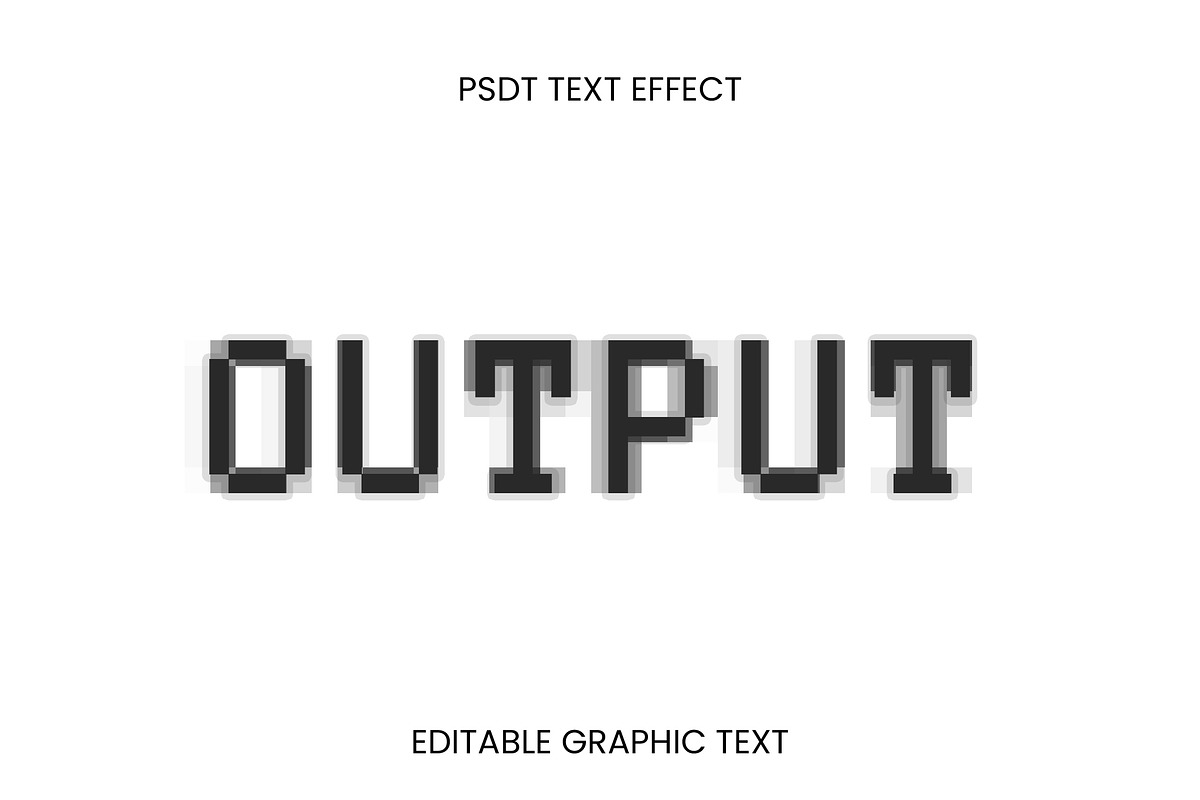 Pixel Blur Text Effect