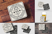 Beer Coaster Mock-up, an Advertising Mockup by zippypixelstudio (Thumbnail 1 of 15)